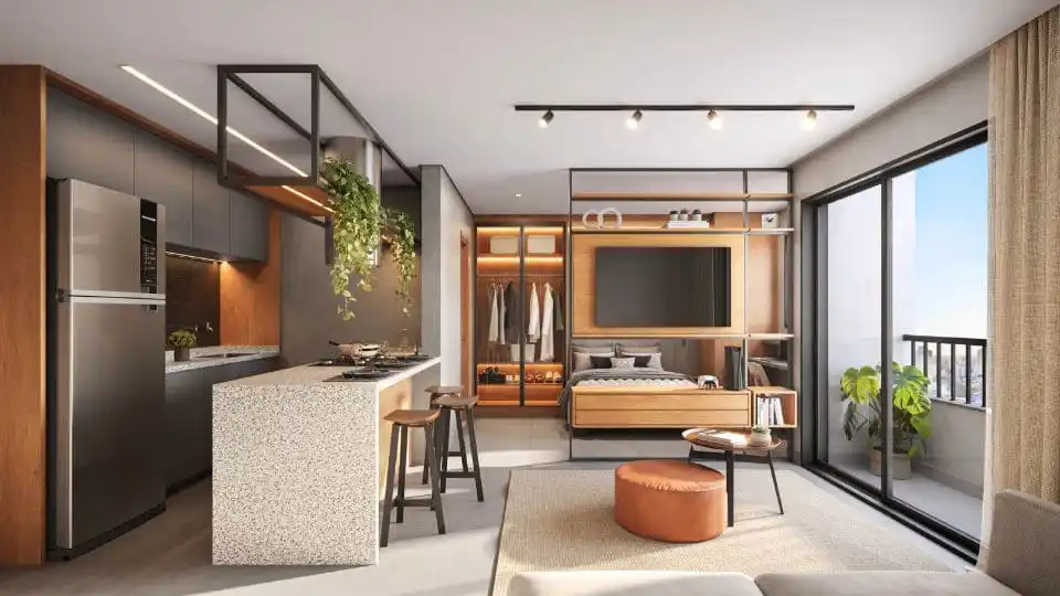 Studio à Venda no Setor Leste Universitário com Vista Definitiva e Lazer Completo – Hello Viver Universitário – R$435.000,00